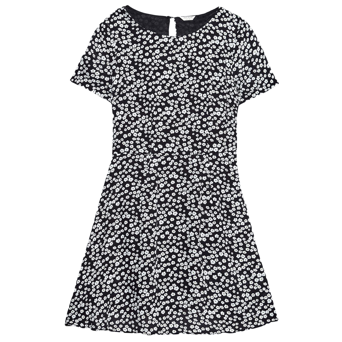 Jack Wills Women's Merriden Printed Fit And Flair Dress - Black, 10