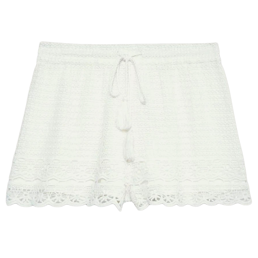 Jack Wills Women's Henriette Crochet Shorts - White, 8