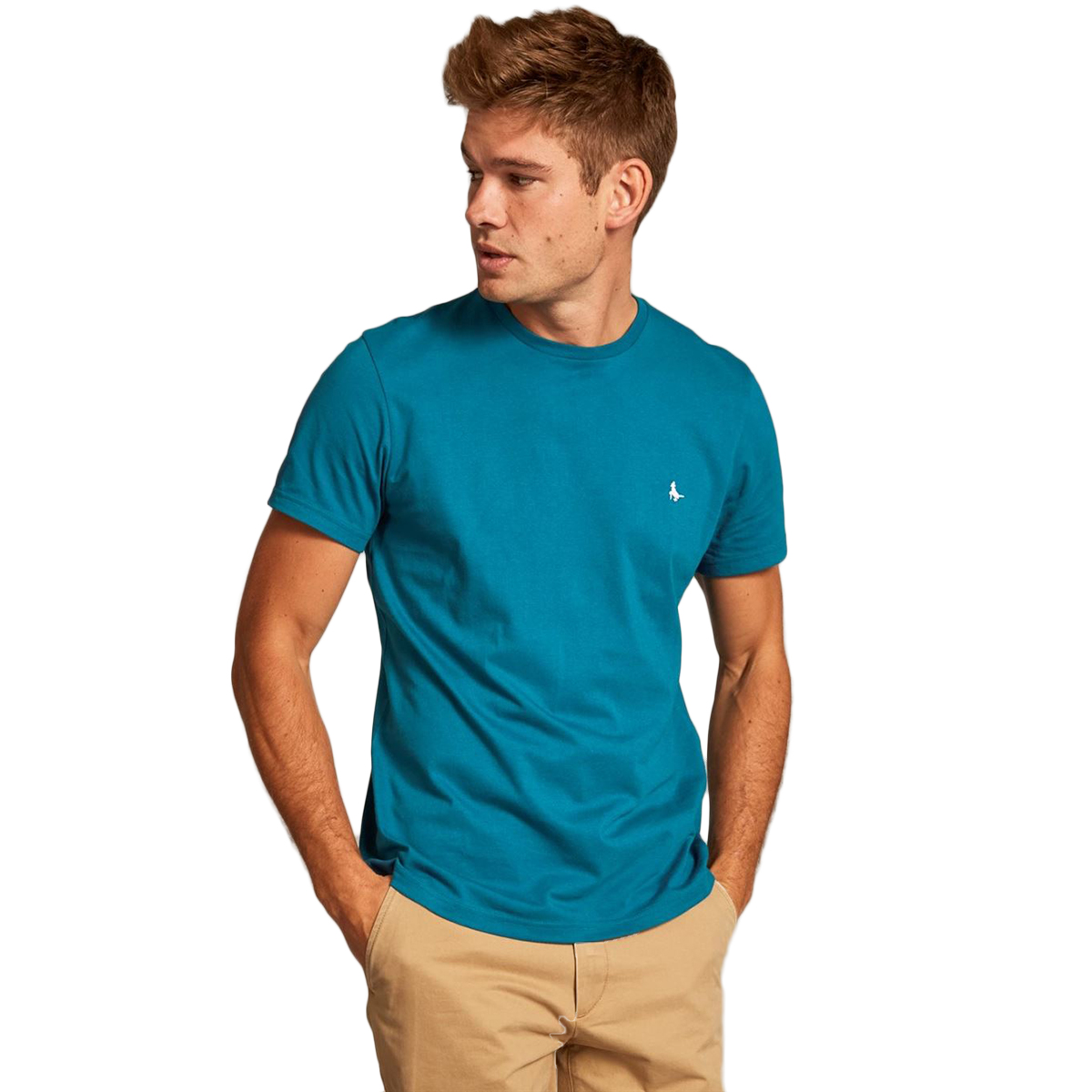 Jack Wills Men's Sandleford Short-Sleeve Tee - Green, M