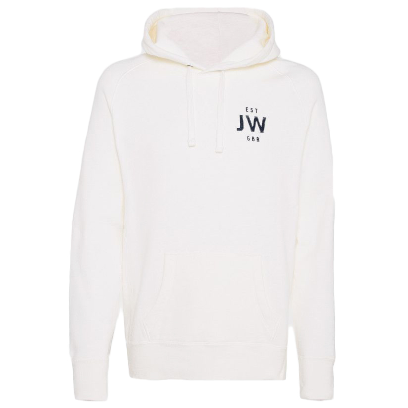 Jack Wills Men's Batsford Wills Hoodie - White, L