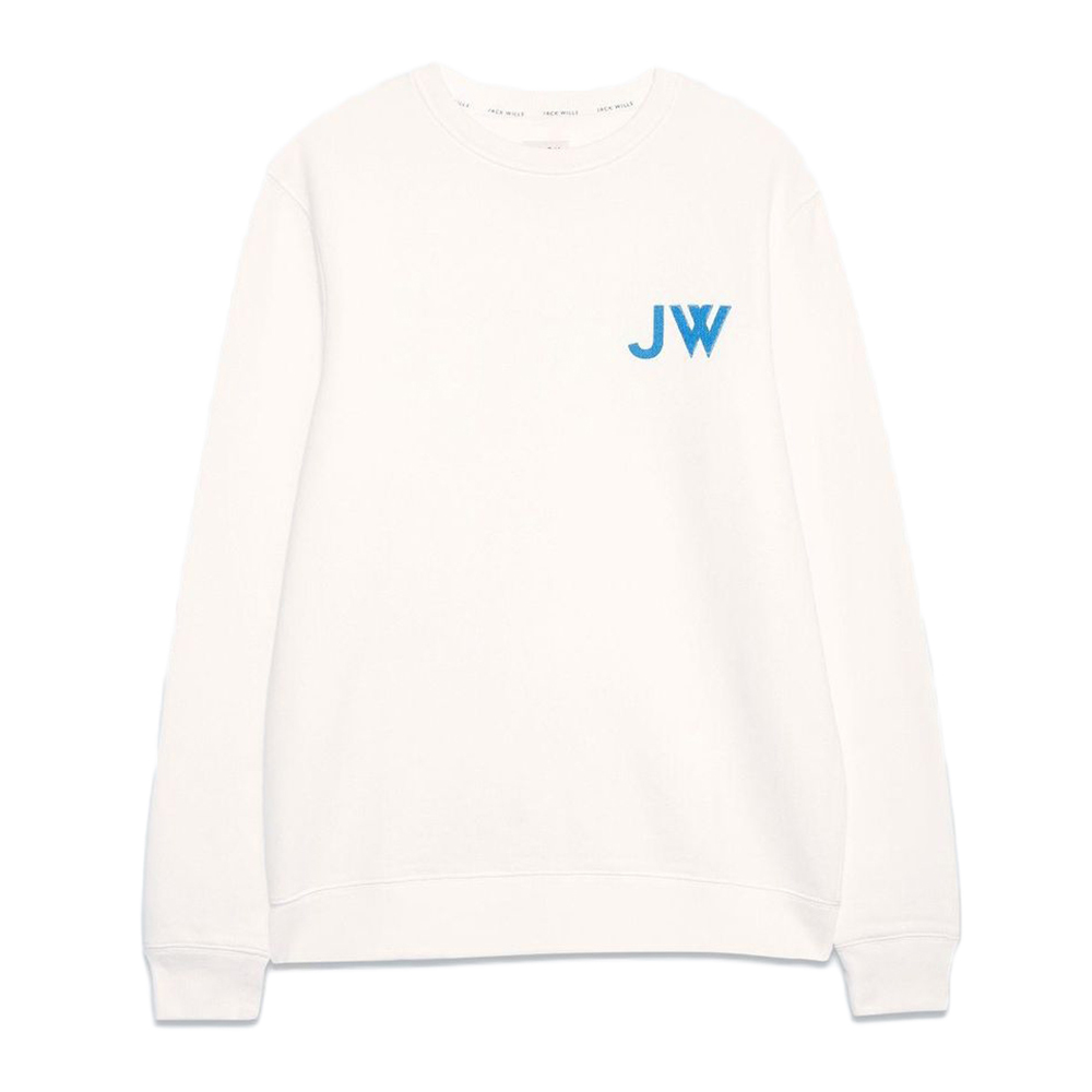 Jack Wills Men's Fairford Graphic Sweatshirt - White, L