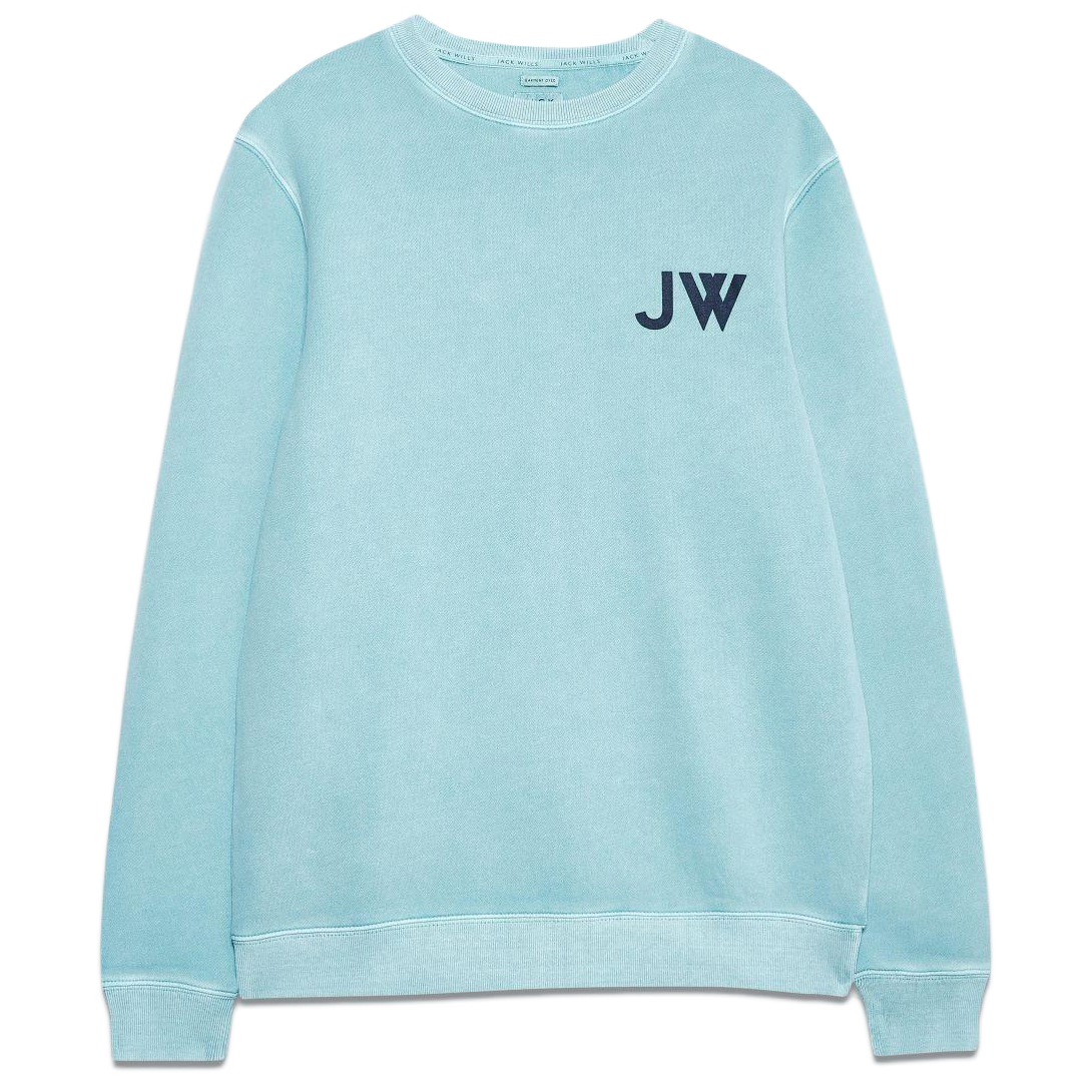 Jack Wills Men's Fairford Graphic Sweatshirt - Blue, S