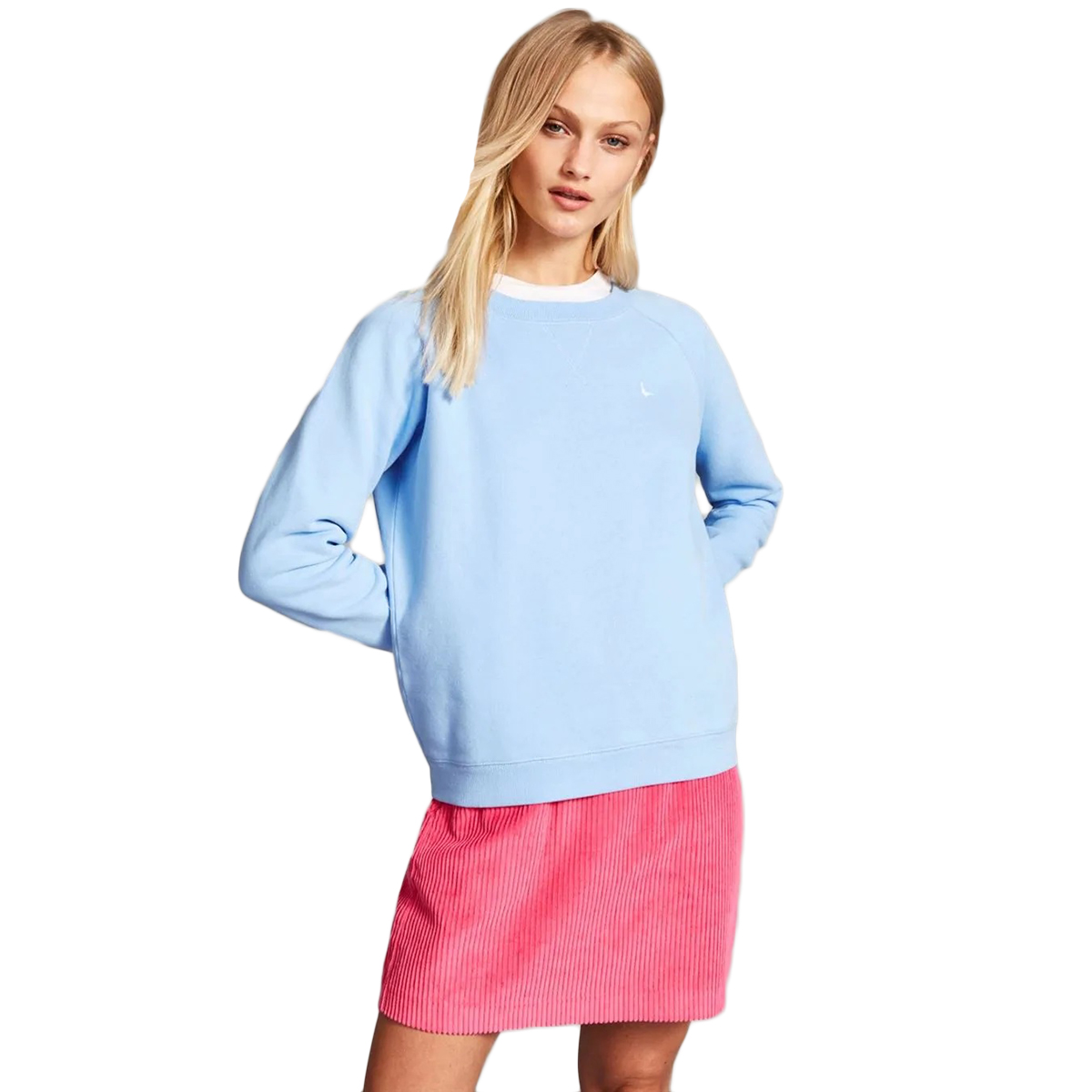 Jack Wills Women's Astbury Raglan Crew Top - Blue, 2