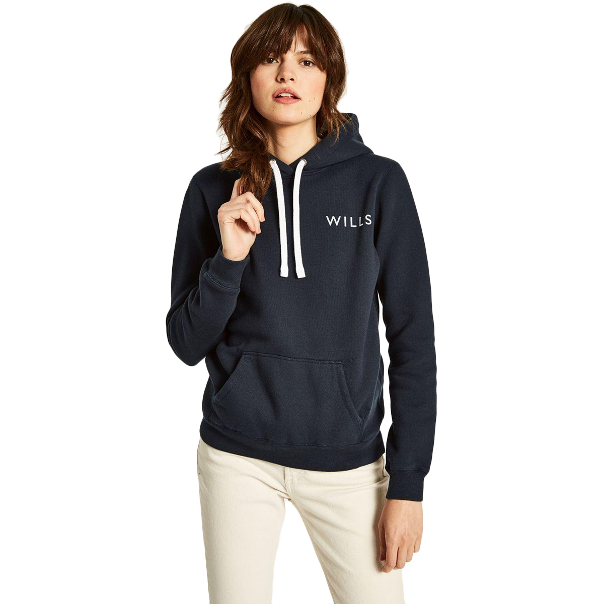 Jack Wills Women's Hunston Logo Hoodie - Black, 10