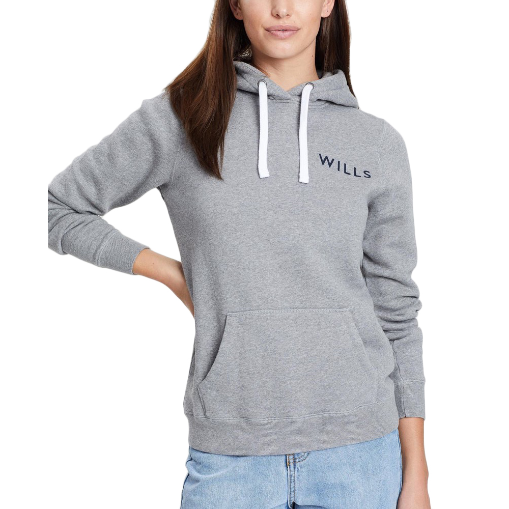 Jack Wills Women's Hunston Logo Hoodie - Black, 10