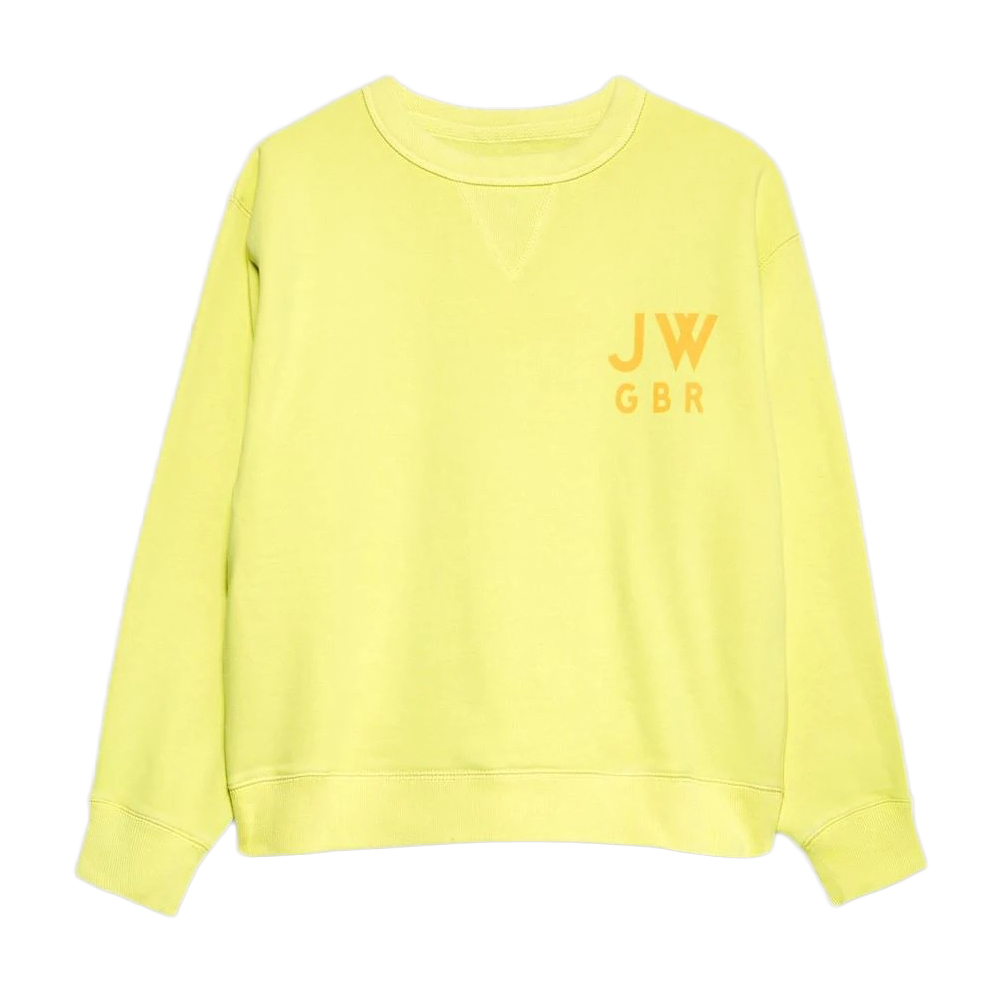 Jack Wills Women's Wills Kempson Garment Dye Cropped Crewneck Sweatshirt - Yellow, 4