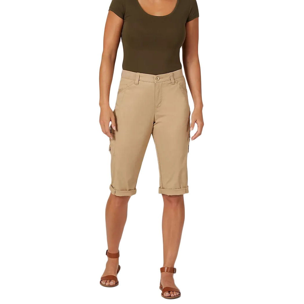 LEE Women's Flex-to-Go Relaxed Fit Cargo 17" Skimmer