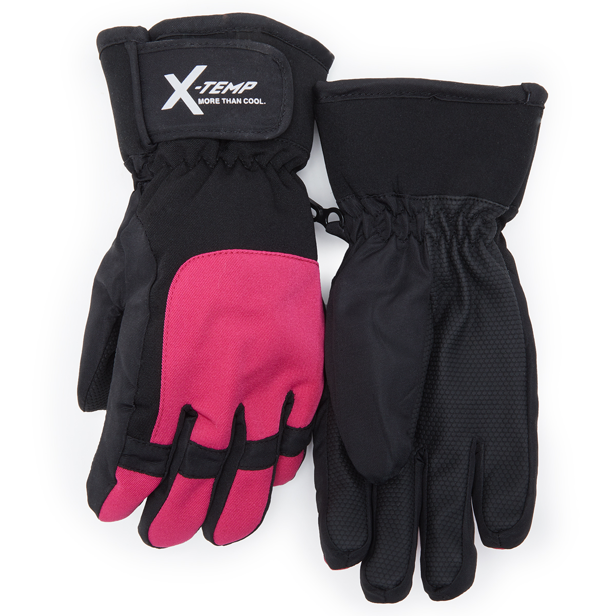 Hanes Girls' Hybrid Ski Gloves - Black, S/M