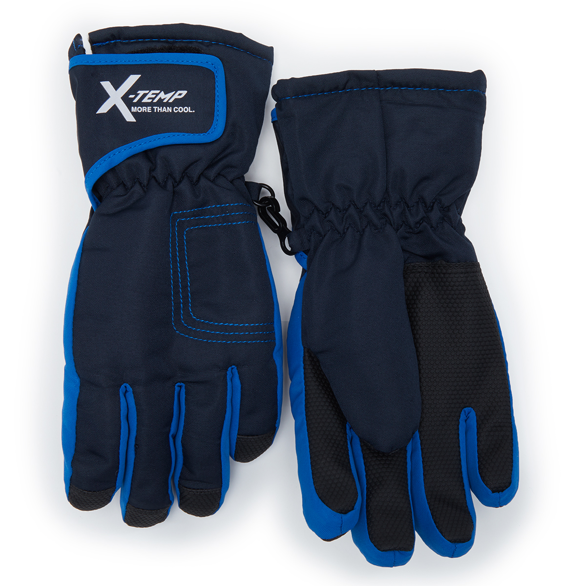 Hanes Boys' Ottoman Ski Gloves - Blue, S/M