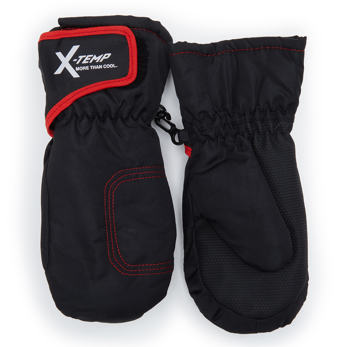 Hanes Boys' Ottoman Ski Mittens - Black, S/M