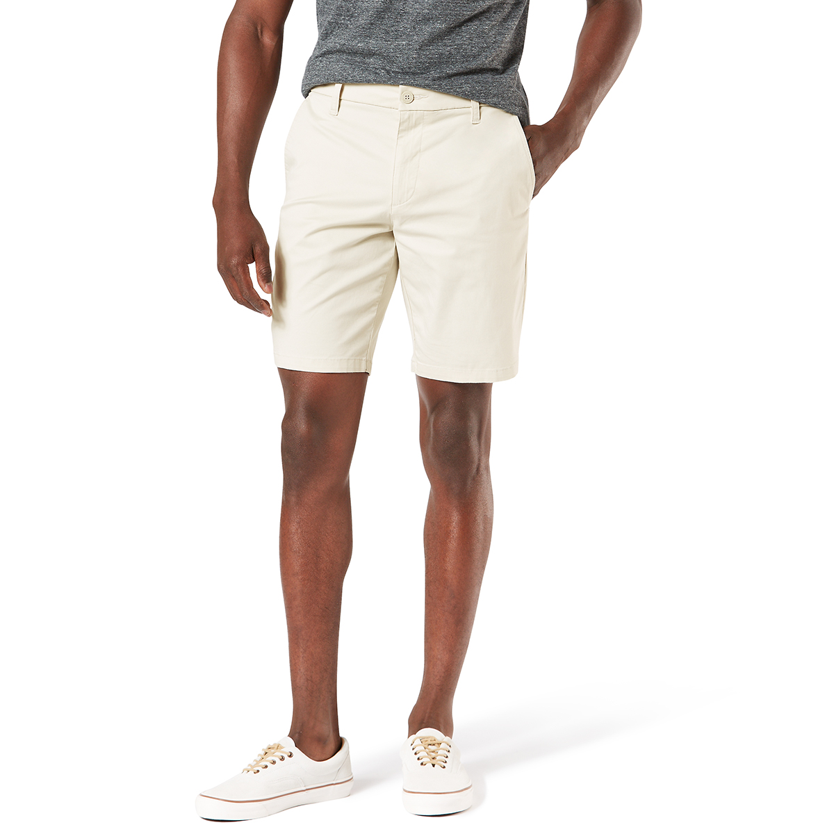 Dockers Men's Ultimate Straight Fit Short - White, 34