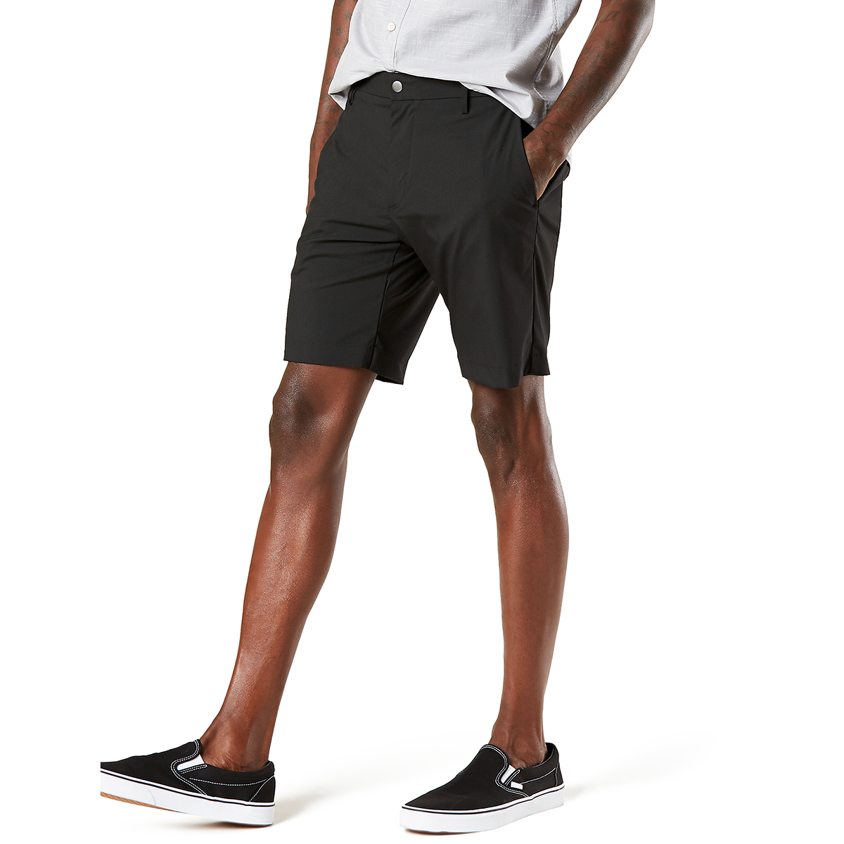 Dockers Men's Tech Short W/ Supreme Flex - Black, 30