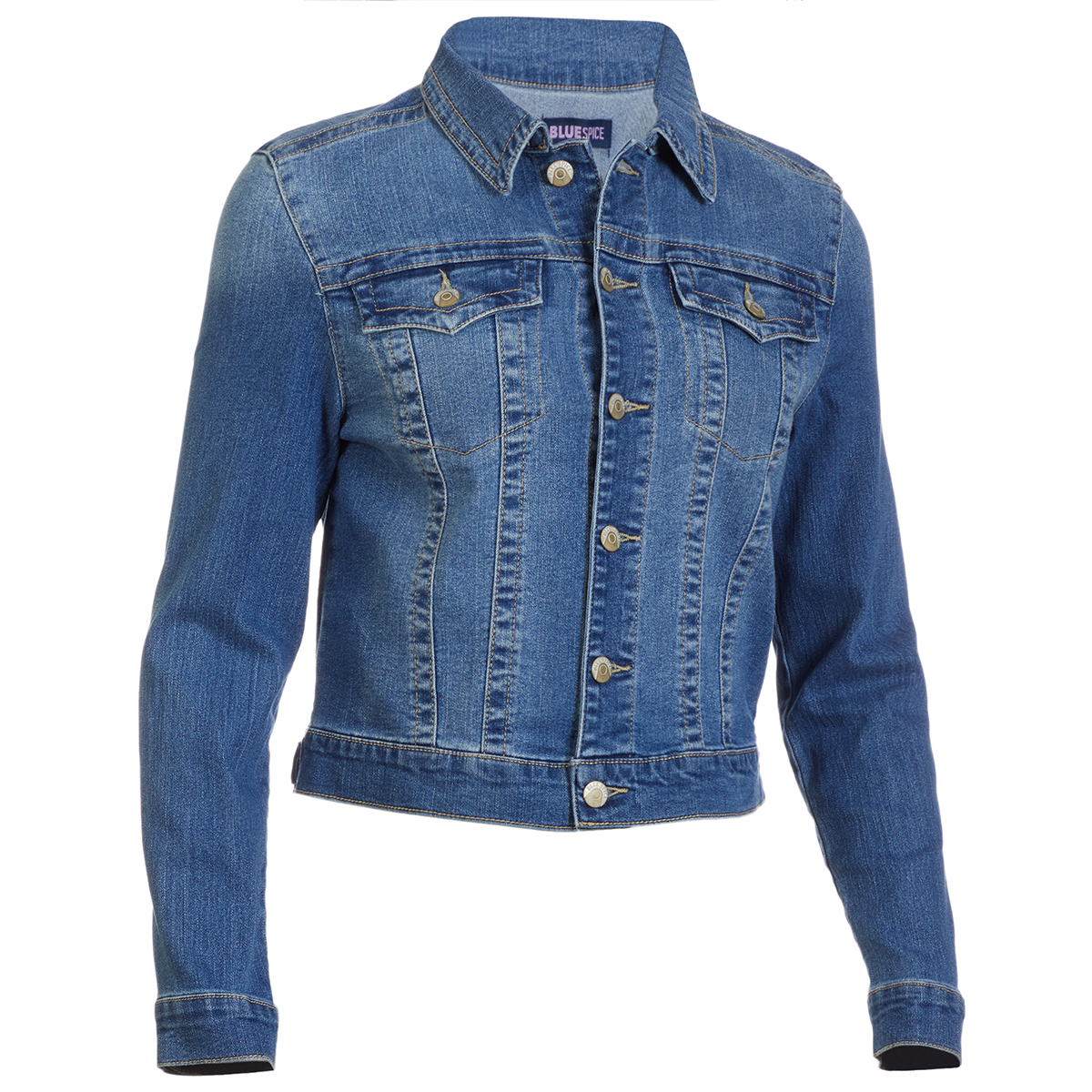 Blue Spice Juniors' Basic Denim Jacket