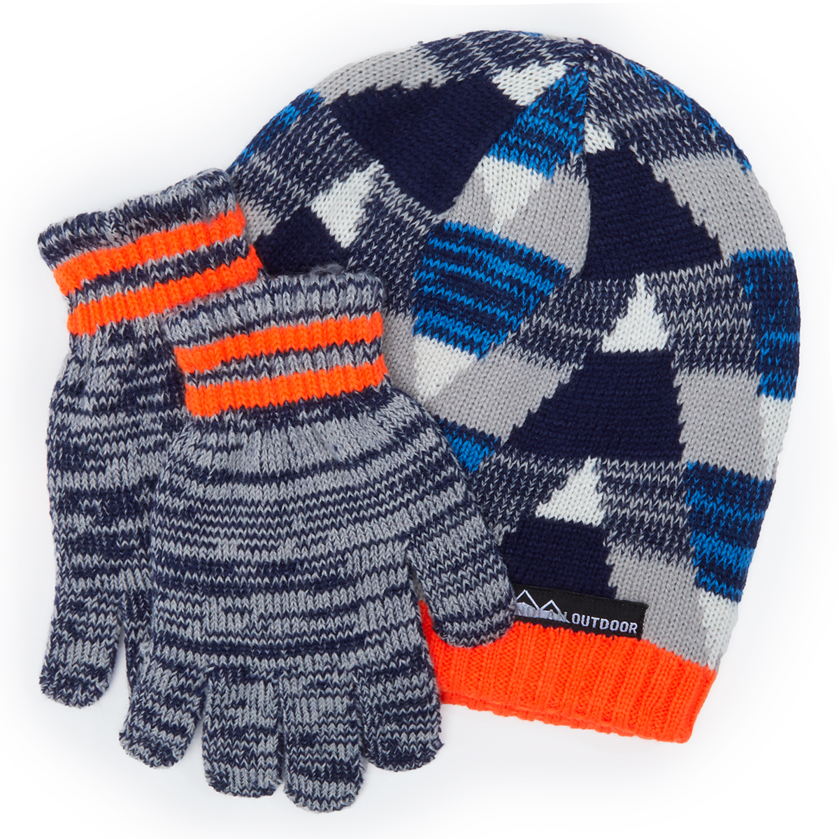 Nolan Kids' Reversible Beanie & Gloves Set