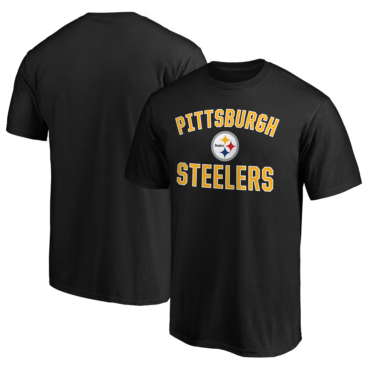 Pittsburgh Steelers Men's Short-Sleeve Victory Arch Tee - Black, XL