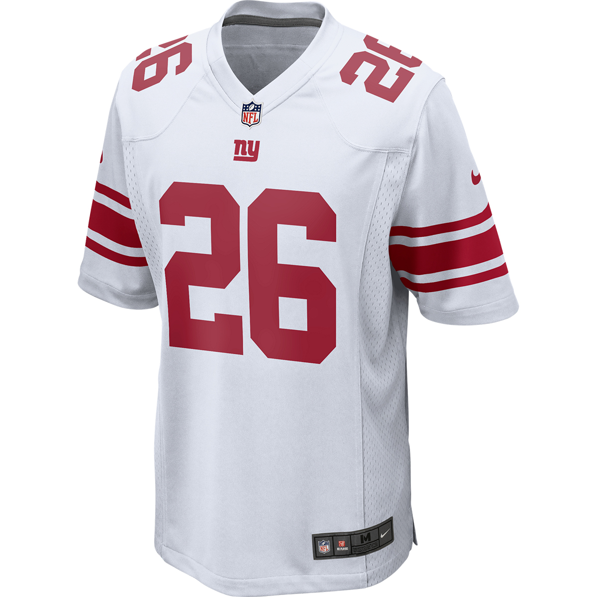 New York Giants Nike Atmosphere Jersey - Saquon Barkley 26 - Grey - Mens