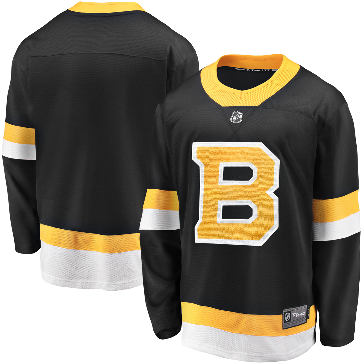 Boston Bruins Men's Breakaway Team Jersey - Black, XL