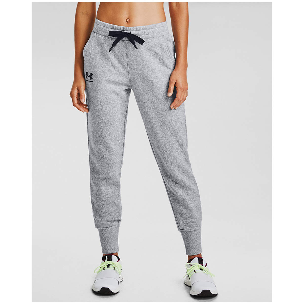 UNDER ARMOUR Women's UA Slim Leg Fleece Crop Jogger Pants - Bob's Stores