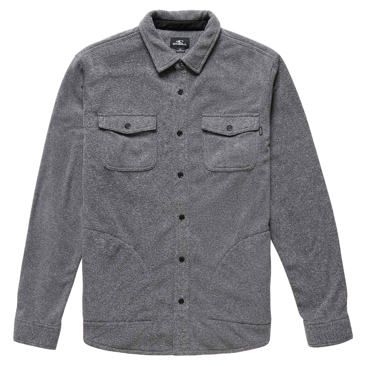 O'neill Men's Glacier Superfleece Flannel Shirt Heather Grey L | eBay