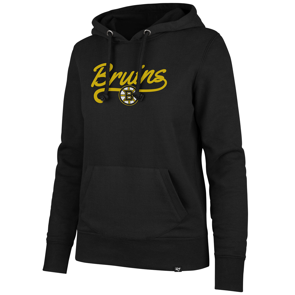 Boston Bruins Women's  '47 Clean Sweep Headline Pullover Hoodie - Black, S