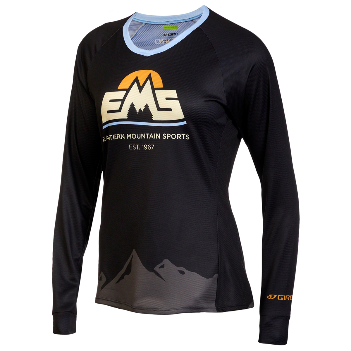 Ems Women's Roust Long-Sleeve Cycling Jersey, Black