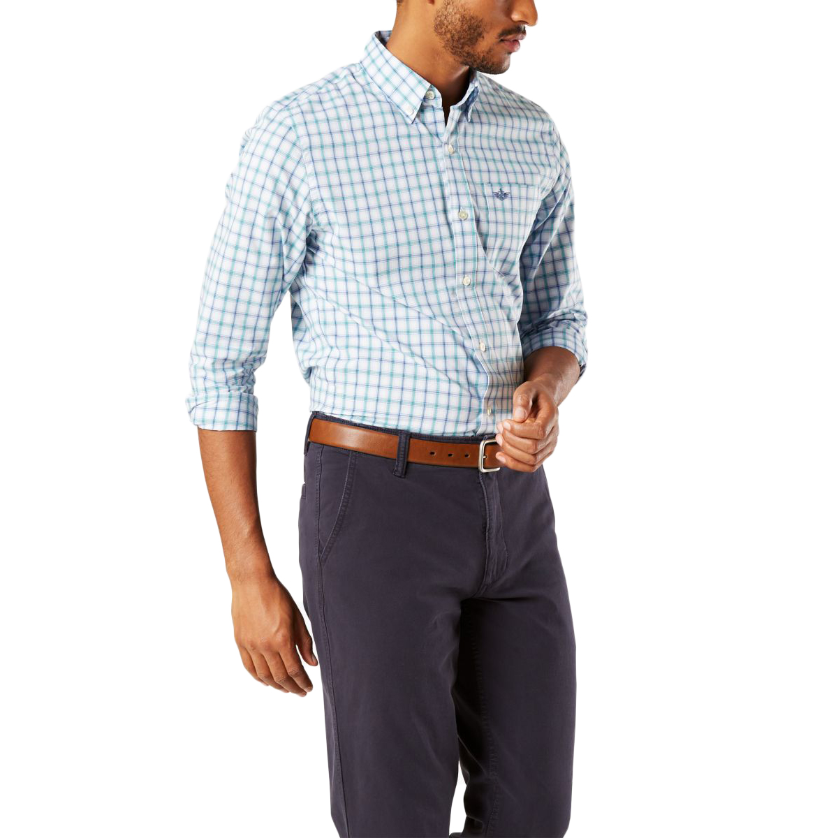 Dockers Men's Signature Comfort Flex Classic Fit Shirt - Various Patterns, XL