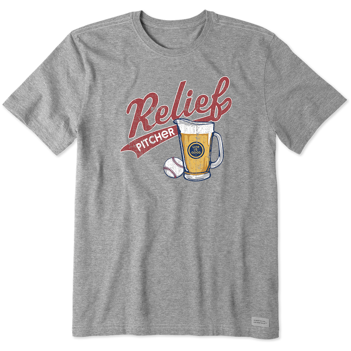 Life Is Good Men's Relief Pitcher Crusher Tee