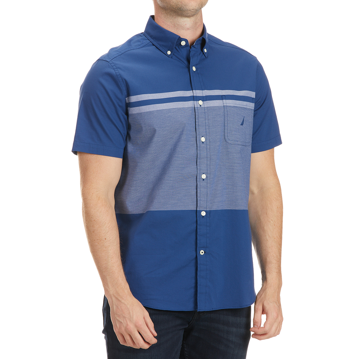 Nautica Men's Short Sleeve Woven Short