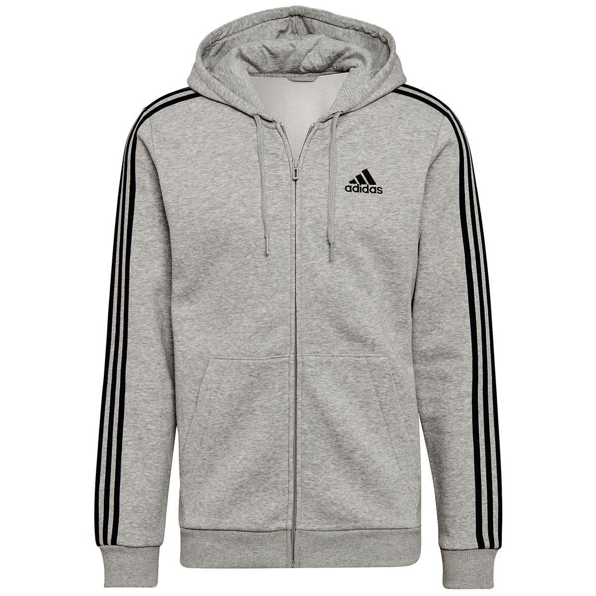 Adidas Men's Essential Fleece Full Zip Hoodie