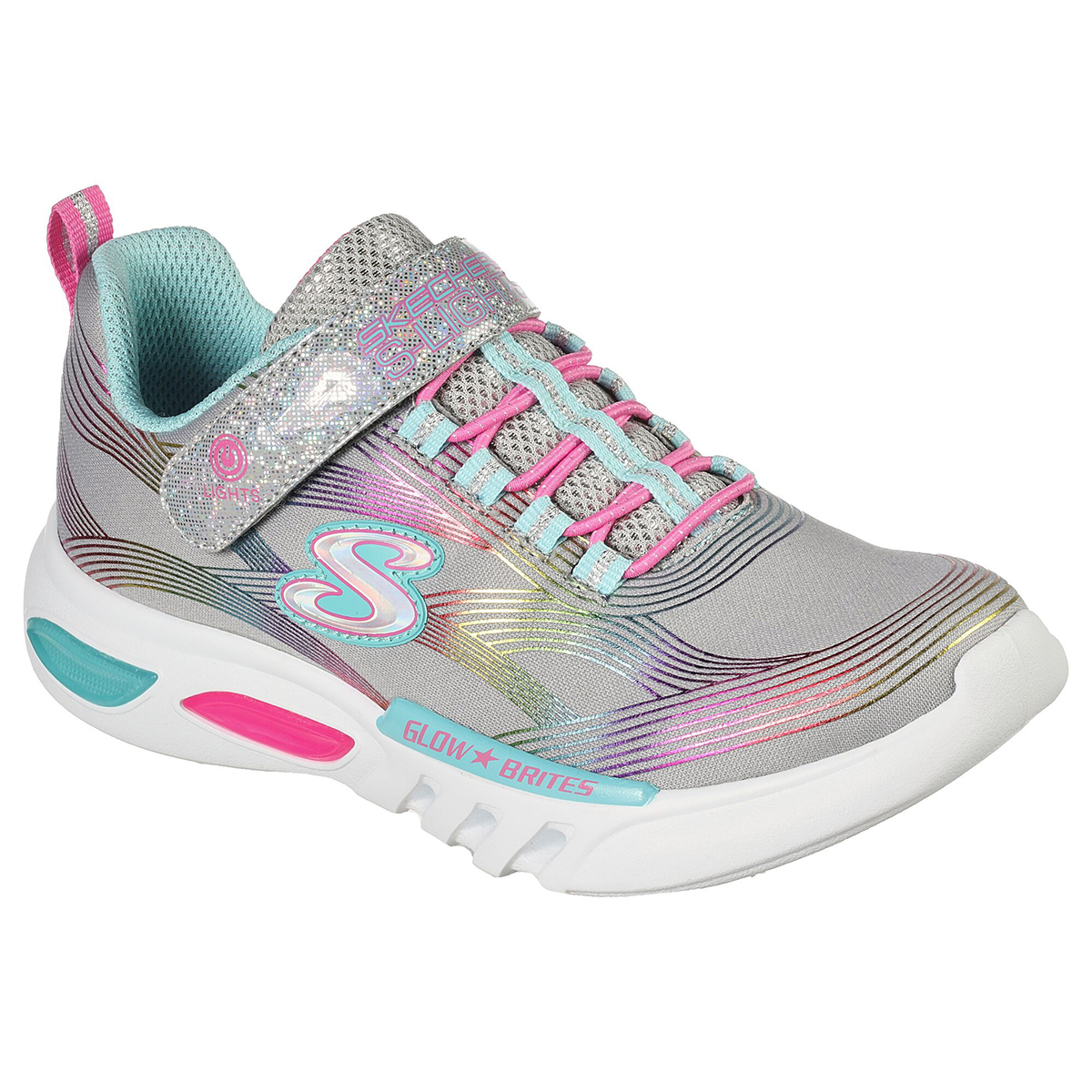 Skechers Girls' S Lights: Glow-Brites Sneakers