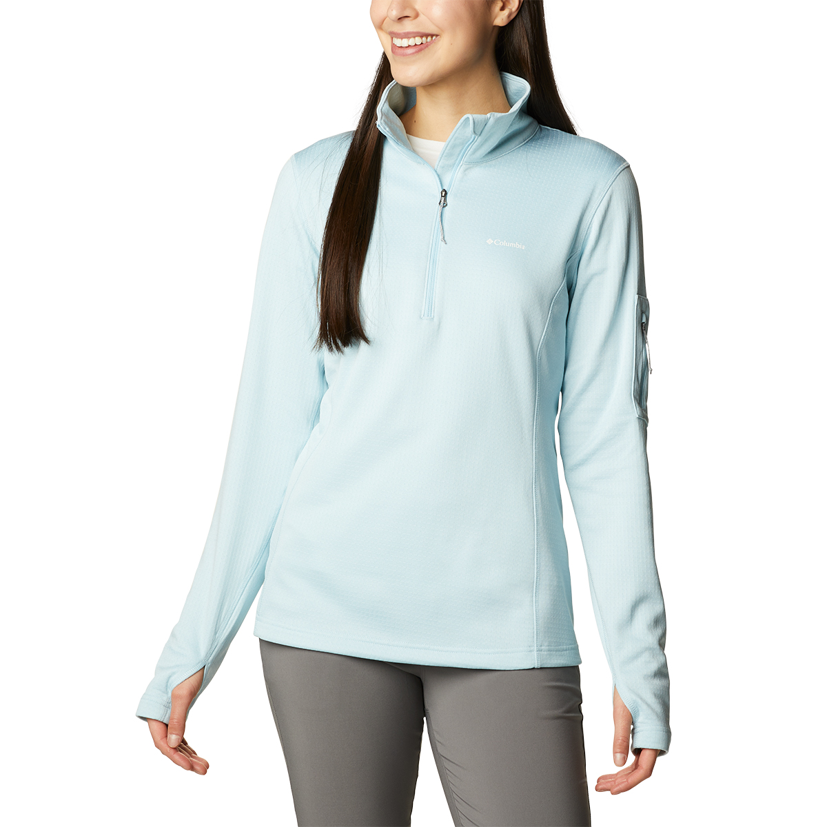 Columbia Women's Park View Grid Half Zip Fleece Pullover