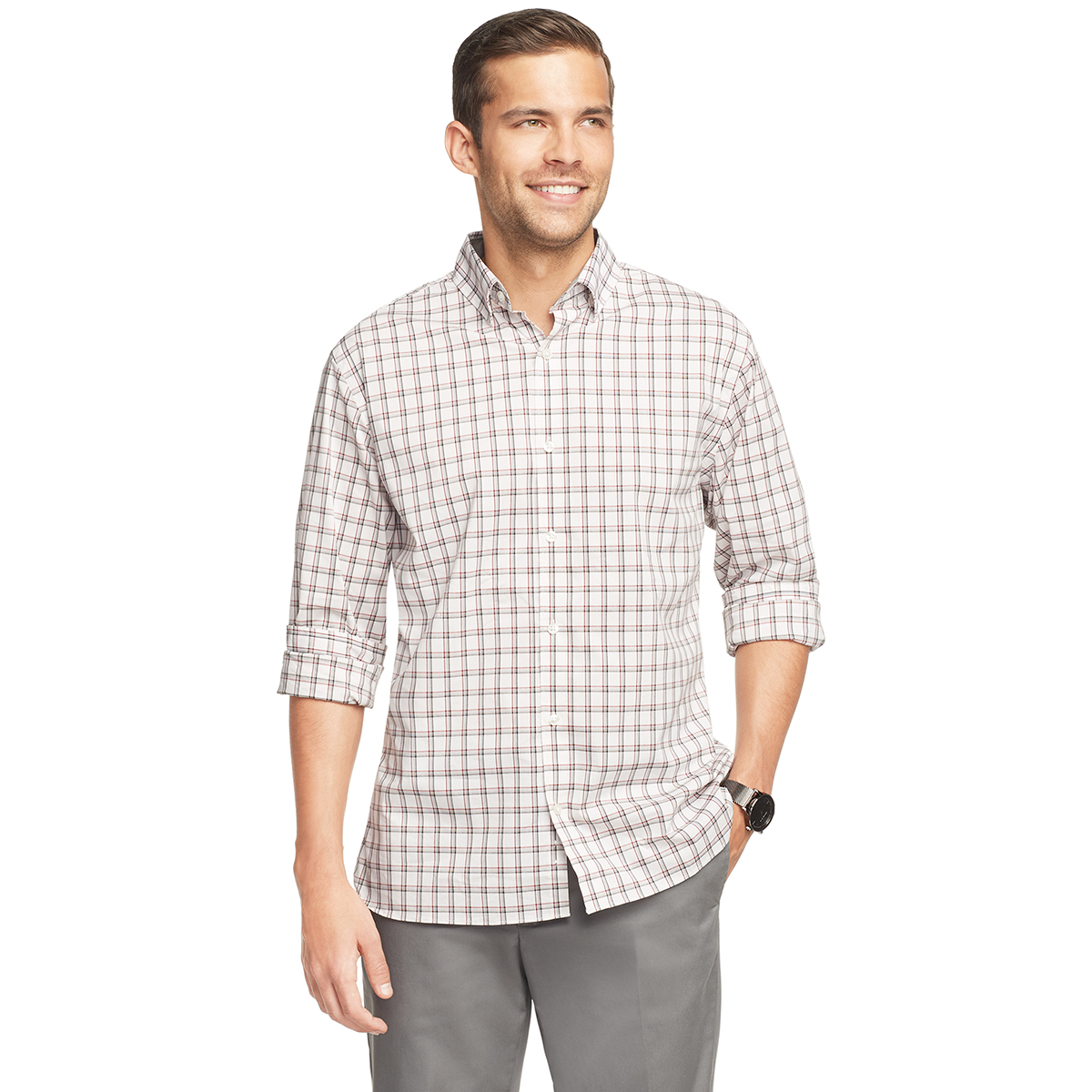 Van Heusen Men's Stain Shield Button Down Shirt