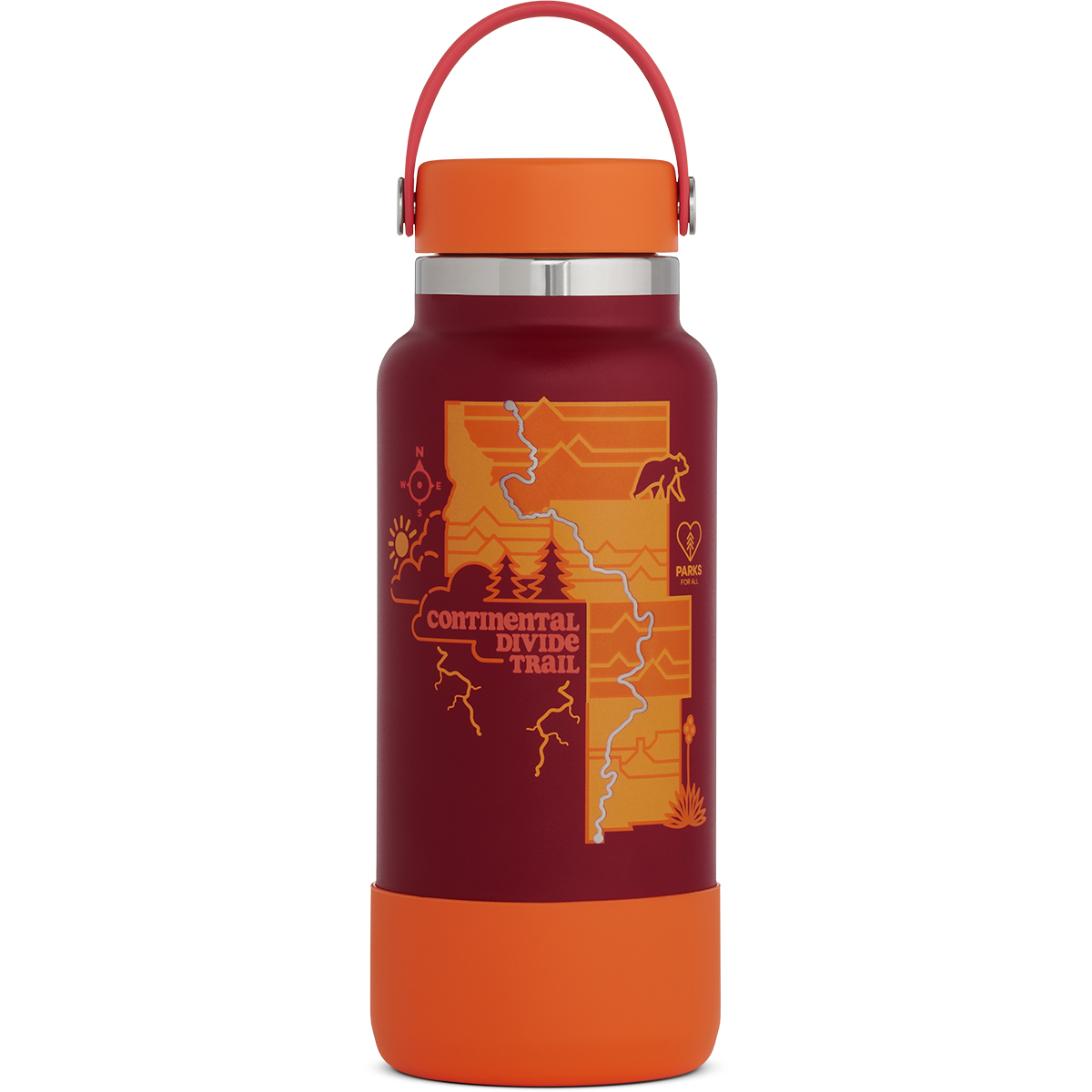 Hydro Flask Scenic Trails Limited Edition 32 Oz Wide Mouth Bottle