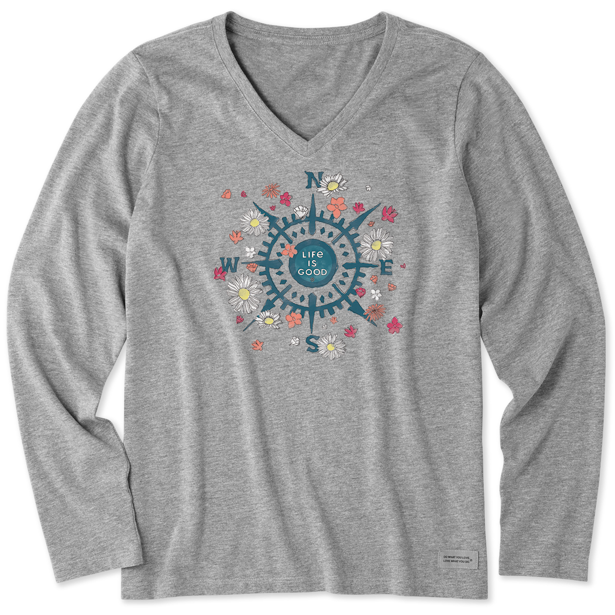 Life Is Good Women's Beauty In All Directions Crusher-Lite Long Sleeve Tee