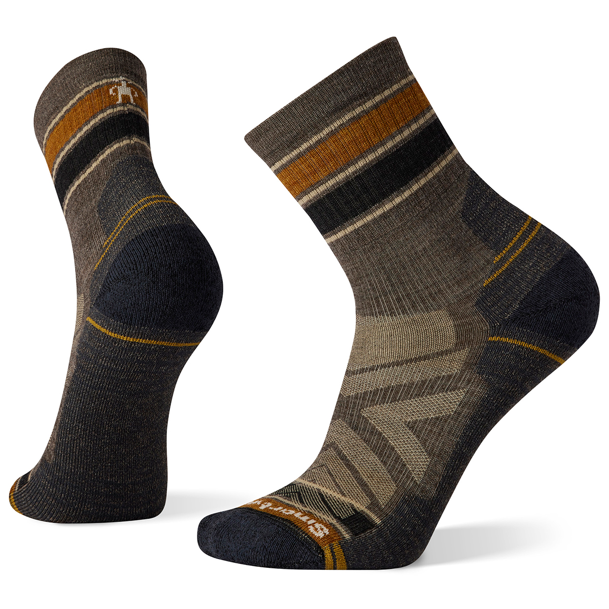 Smartwool Men's Hike Light Cushion Striped Mid Crew Socks