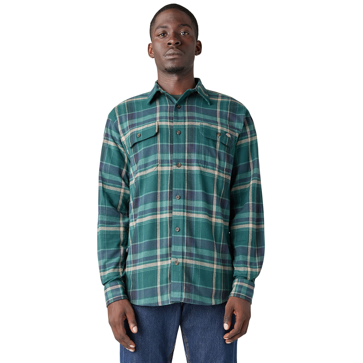 Dickies Men's Flex Long Sleeve Flannel Shirt