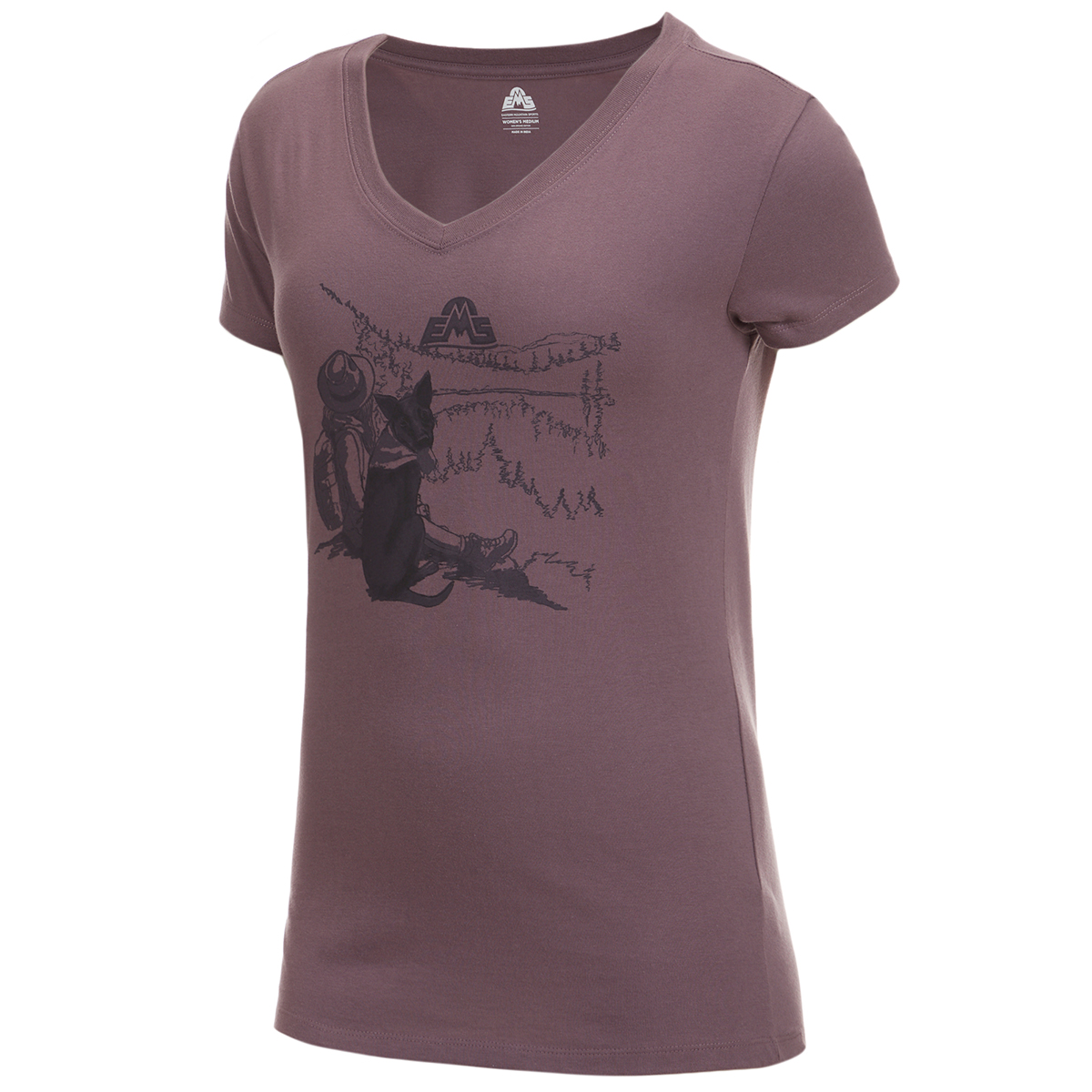Ems Women's Girl With A View Short-Sleeve Graphic Tee
