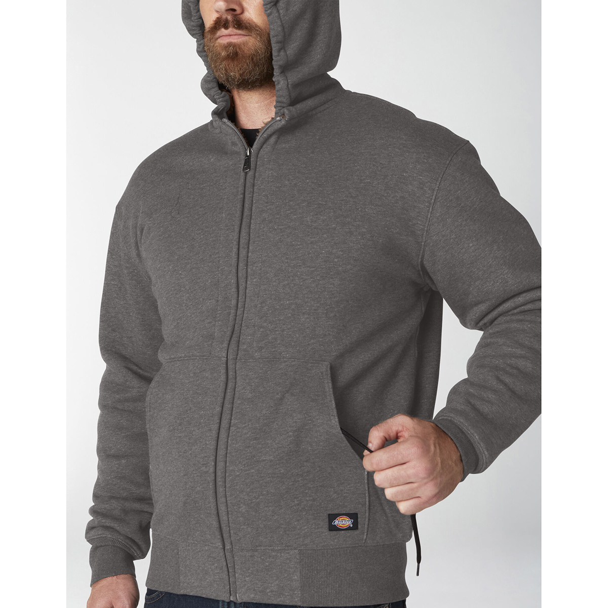 DICKIES Men's Sherpa Lined Full Zip Fleece Hoodie - Bob's Stores