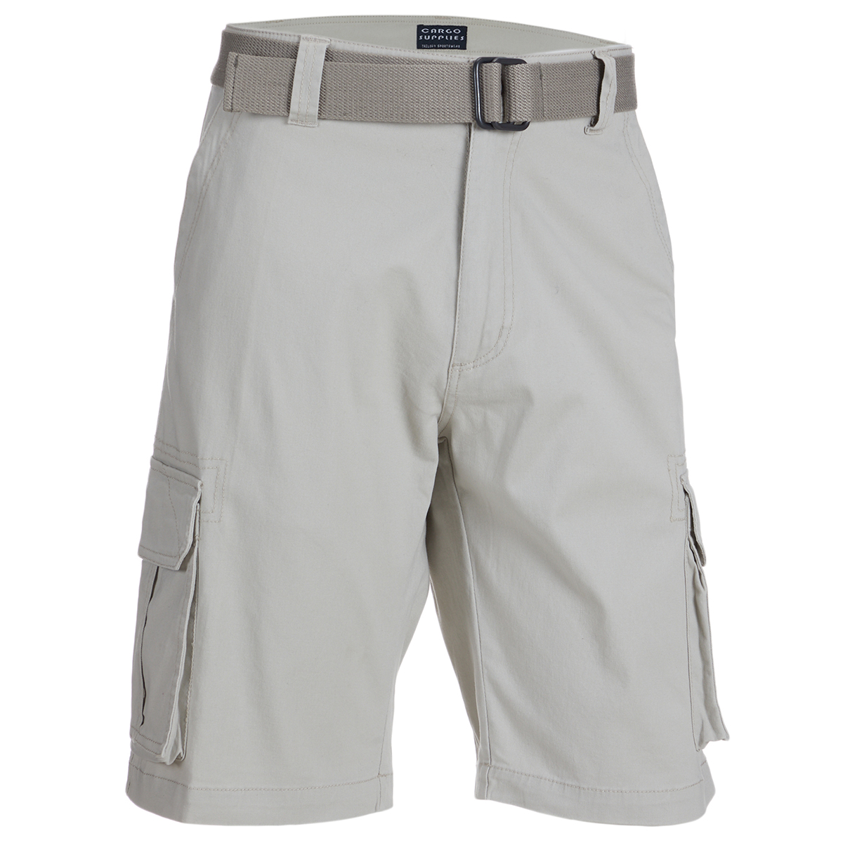 Cargo Supplies Men's Belted Cargo Shorts