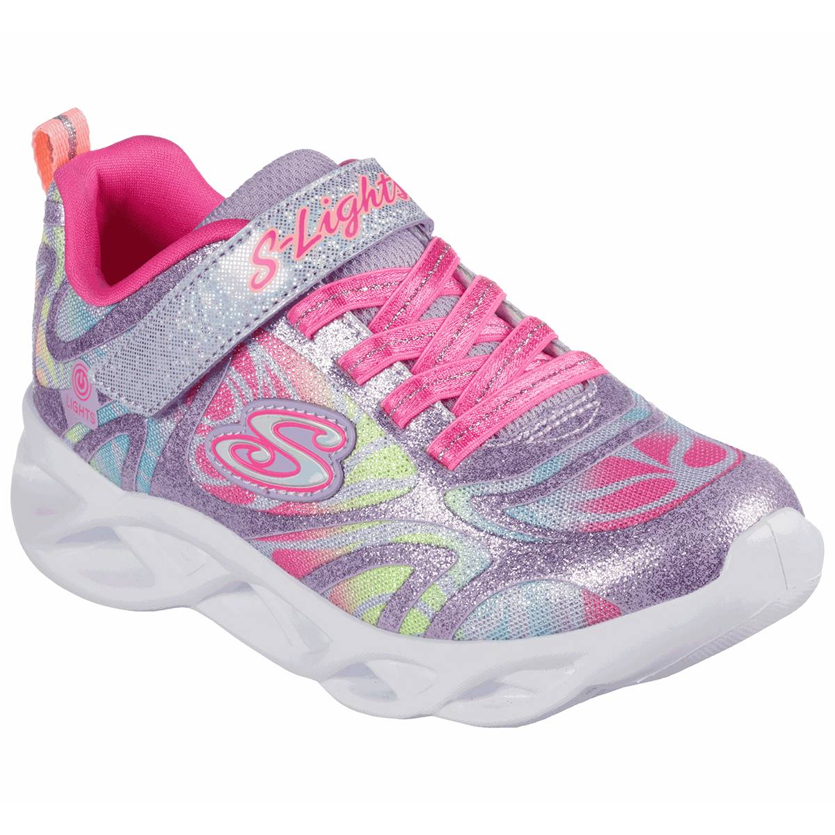 Skechers Girls' S Lights: Twisty Brights - Dazzle Flash Sneaker