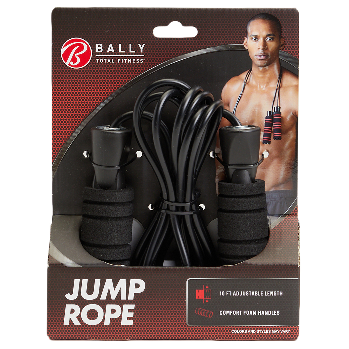 Bally Total Fitness Jump Rope, Black