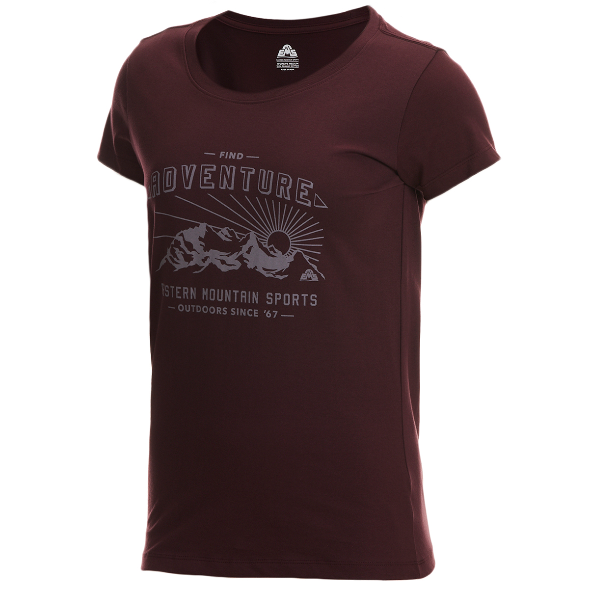 Ems Women's Find Adventure Short Sleeve Crewneck Graphic Tee