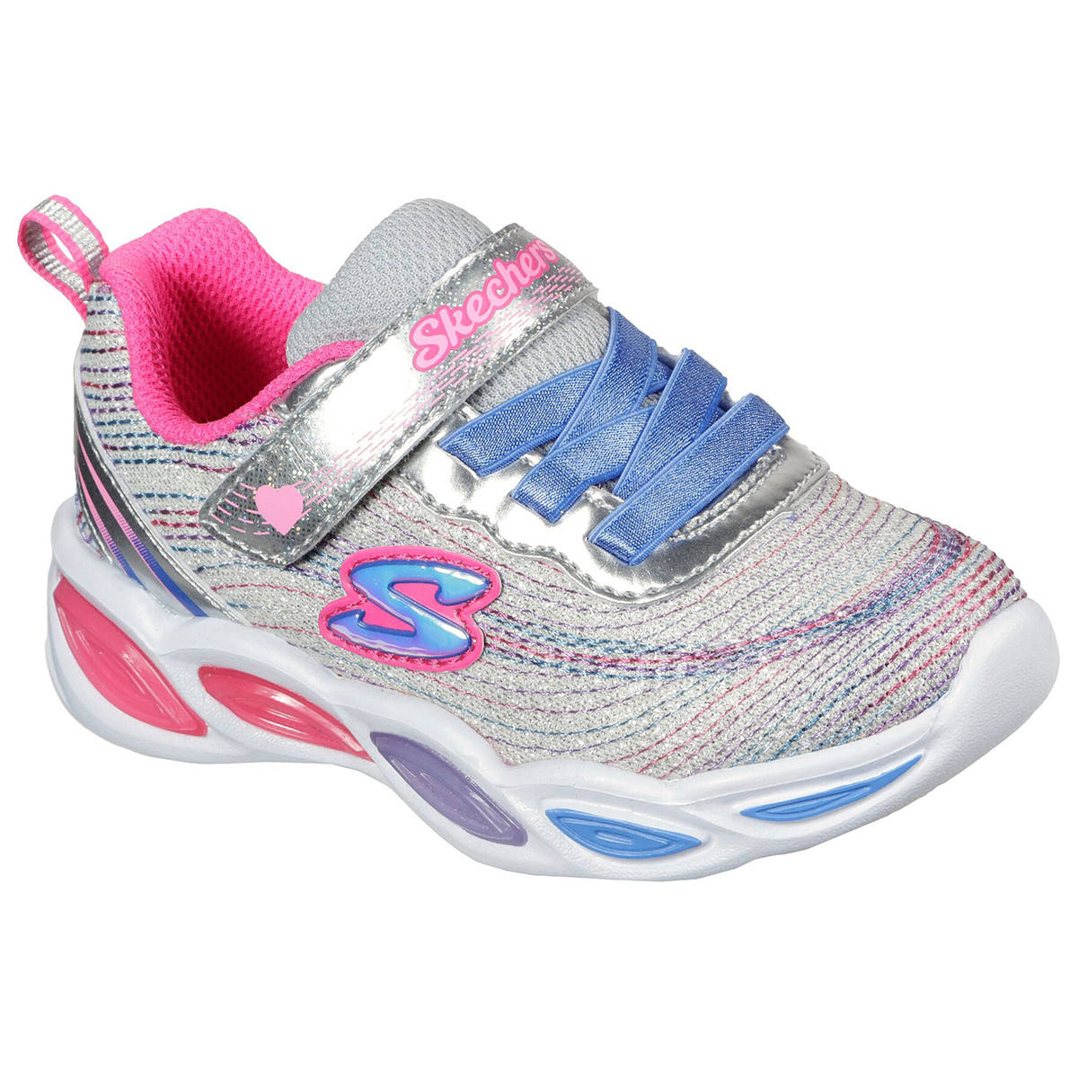 Skechers Infant/toddler Girls' S Lights: Shimmer Beams - Sparkle Glitz Sneaker