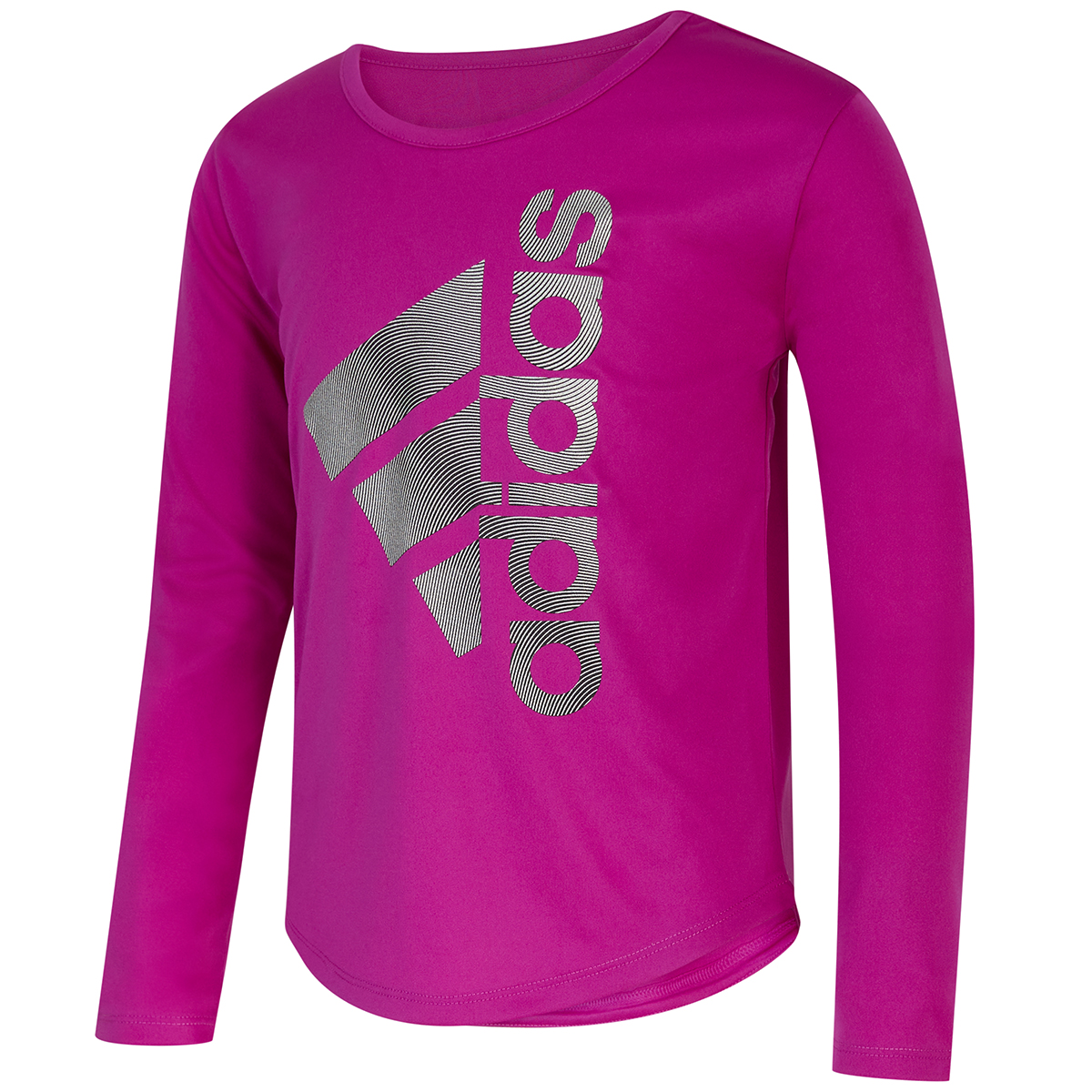 Adidas Girls' Long Sleeve Scoop Neck Tee