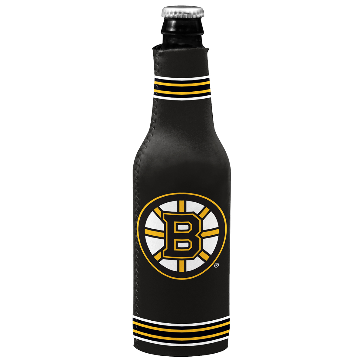 Boston Bruins Bottle Coozie, Black