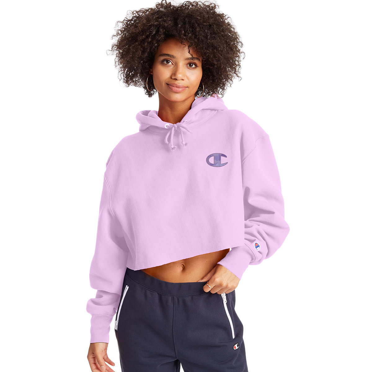 Champion Juniors' Cropped Cut Off Hoodie