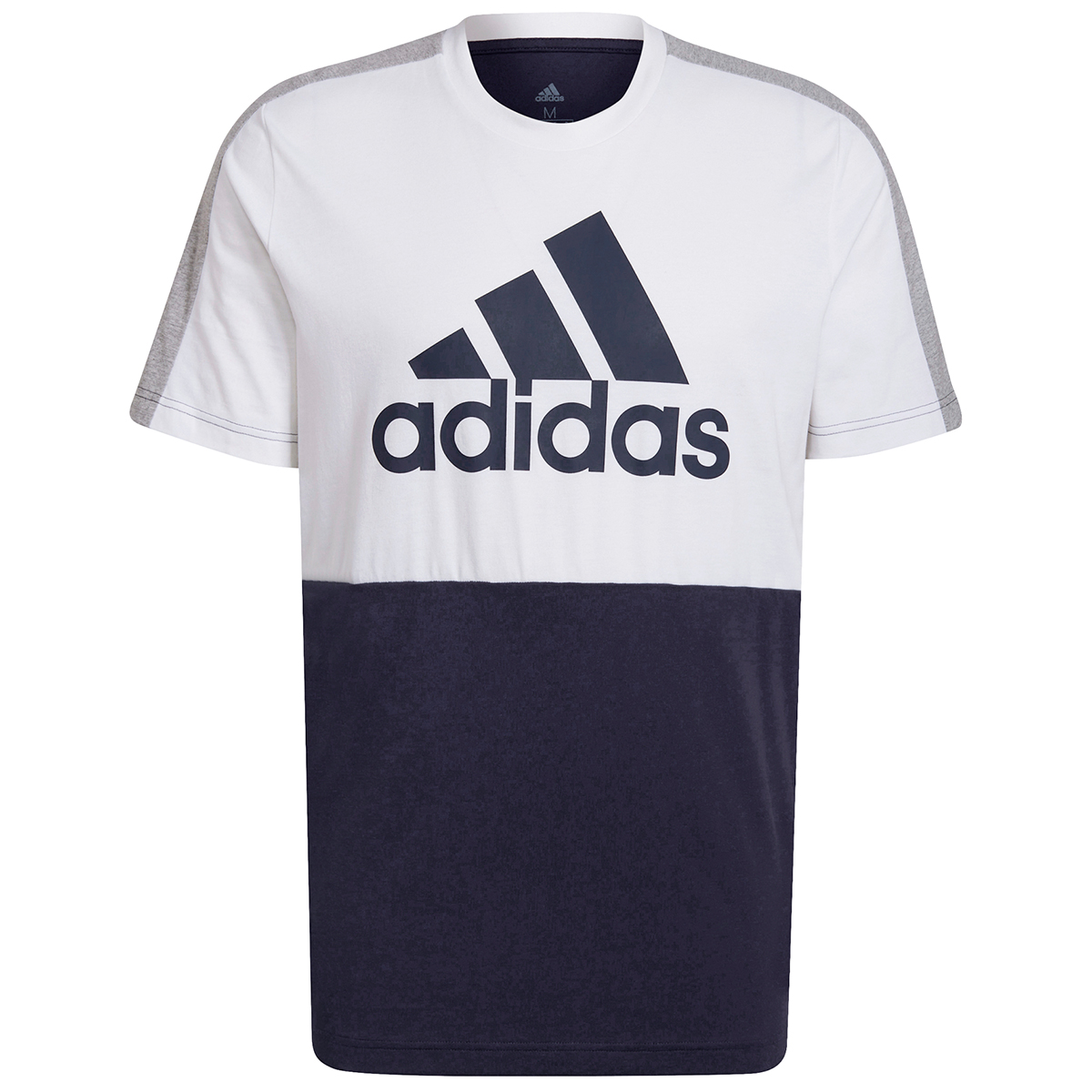 Adidas Men's Essentials Colorblock Jersey Tee, Blue