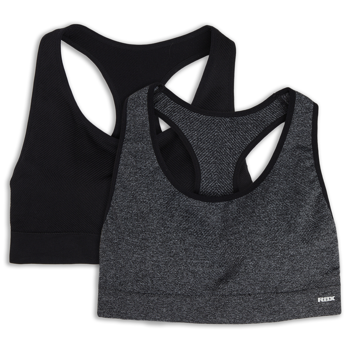 RBX Women's Seamless Rib Sports Bra, 2 Pack - Bob's Stores