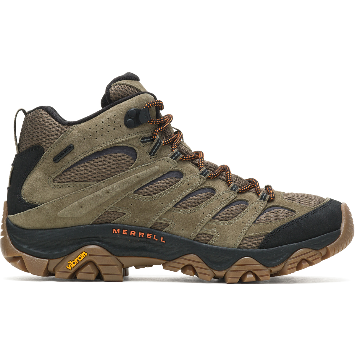 Merrell Men's Moab 3 Mid Waterproof Hiking Boots, Wide