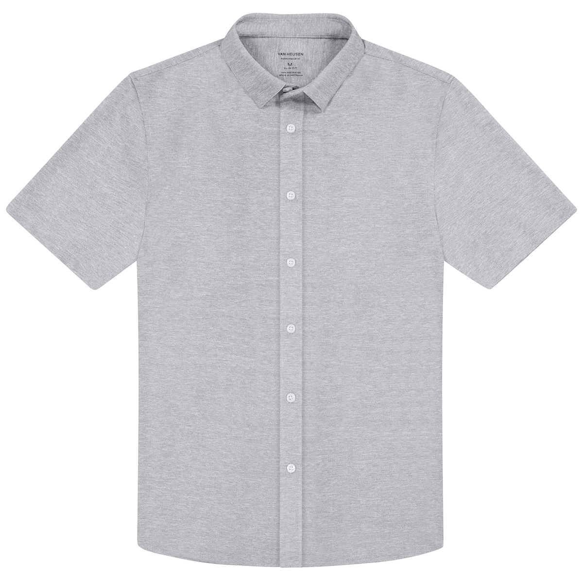 Van Heusen Men's Slim Fit Short Sleeve Button-Down Shirt